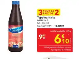 METRO IMPERIAL Topping fraise offre