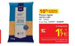 METRO METRO CHEF Penne rigate offre