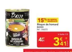 METRO BASSO Bisque de homard offre