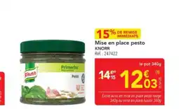 METRO KNORR Mise en place pesto offre