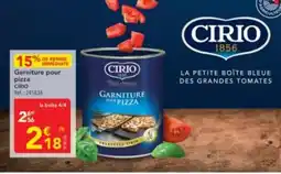 METRO CIRIO Garniture pour pizza offre