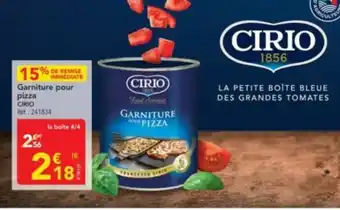 METRO CIRIO Garniture pour pizza offre