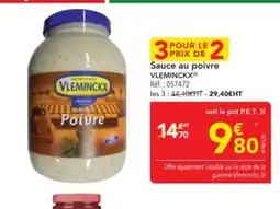 METRO VLEMINCKX Sauce au poivre offre