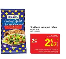 METRO PASQUIER Croûtons cubiques nature offre