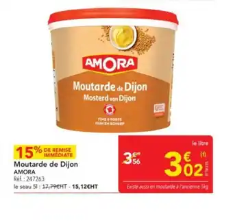 METRO AMORA Moutarde de Dijon offre