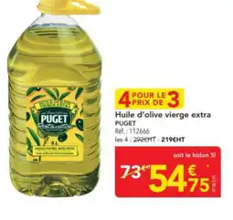 METRO PUGET Huile d'olive vierge extra offre