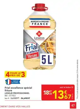 METRO LESIEUR PROFESSIONNEL Frial excellence spécial friture offre