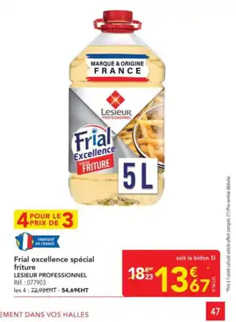 METRO LESIEUR PROFESSIONNEL Frial excellence spécial friture offre
