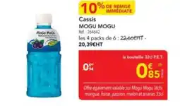 METRO MOGU MOGU Cassis offre