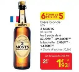 METRO 3 MONTS Bière blonde offre