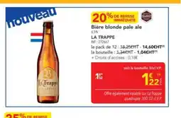 METRO LA TRAPPE Bière blonde pale ale offre