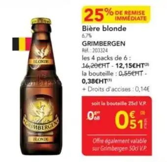 METRO GRIMBERGEN Bière blonde offre