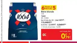 METRO 1664 Bière blonde offre