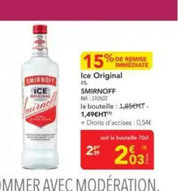 METRO SMIRNOFF Ice Original offre