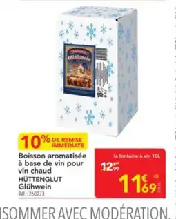 METRO HÜTTENGLUT Boisson aromatisée à base de vin pour vin chaud offre