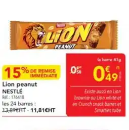 METRO NESTLÉ Lion peanut offre