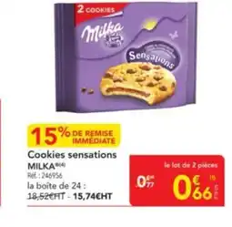 METRO MILKA Cookies sensations offre