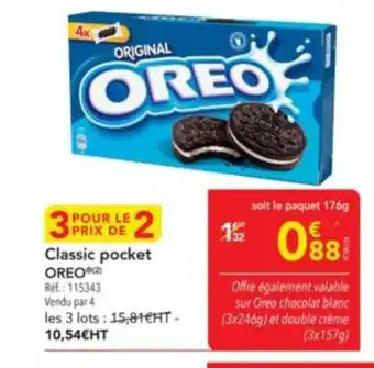 METRO OREO Classic pocket offre