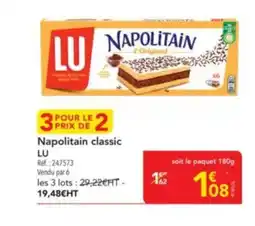 METRO LU Napolitain classic offre