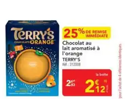 METRO TERRY'S Chocolat au lait aromatisé à l'orange offre