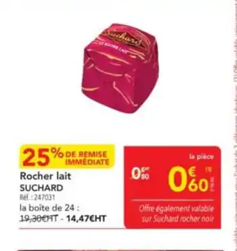 METRO SUCHARD Rocher lait offre