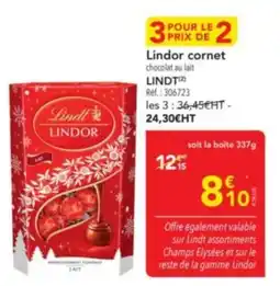 METRO LINDT Lindor cornet offre