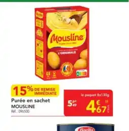 METRO MOUSLINE Purée en sachet MOUSLINE Ref.: 096500 offre