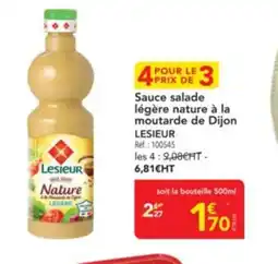 METRO LESIEUR Sauce salade légère nature à la moutarde de Dijon offre