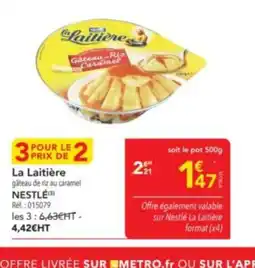 METRO NESTLÉ La Laitière offre