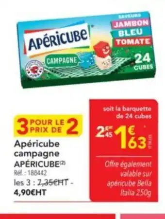 METRO APÉRICUBE campagne offre