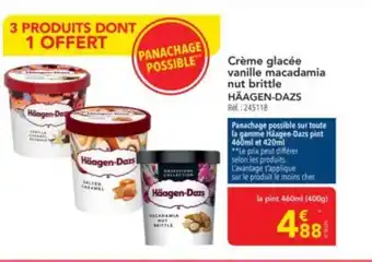 METRO HÄAGEN-DAZS Crème glacée vanille macadamia nut brittle offre