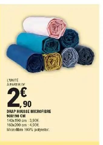 E.Leclerc Drap Housse Microfibre 90x190 cm offre