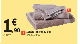 E.Leclerc Serviette 50x80 cm offre