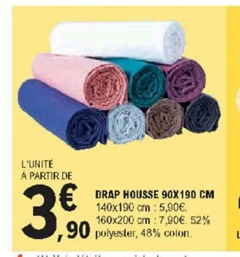 E.Leclerc Drap Housse 90x190 cm offre