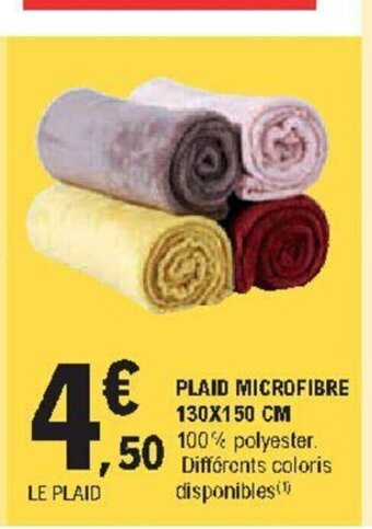 E.Leclerc Plaid Microfibre offre