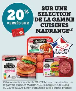 Bi1 Sur une selection de la gamme cuisines madrange offre
