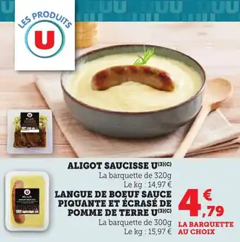 Bi1 Aligot saucisse u offre
