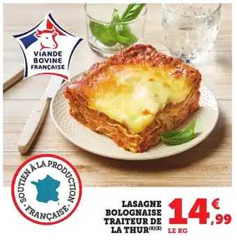 Bi1 Lasagne bolognaise traiteur de la thur offre