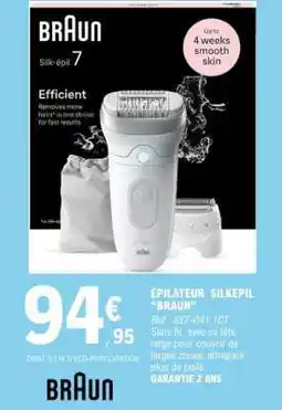 E.Leclerc Épilateur Silképil “Braun” offre