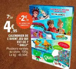E.Leclerc CALENDRIER DE L'AVENT JEU QUI EST-CE ? GULLI offre