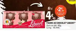 E.Leclerc FIGURE AU CHOCOLAT “LIBEERT” offre