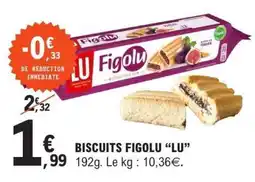 E.Leclerc BISCUITS FIGOLU LU offre