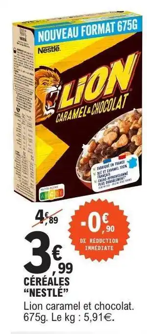 E.Leclerc CÉRÉALES “NESTLÉ” offre
