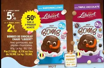E.Leclerc Bombes de chocolat chaud 'Libeert' offre