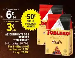 E.Leclerc Assortiments de 3 saveurs Toblerone offre