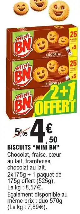 E.Leclerc BISCUITS 'MINI BN' offre