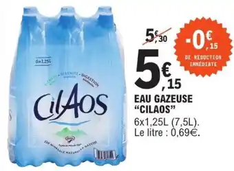 E.Leclerc Eau gazeuse 'Cilaos' offre