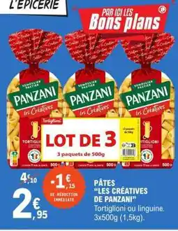 E.Leclerc PÂTES LES CRÉATIVES DE PANZANI offre