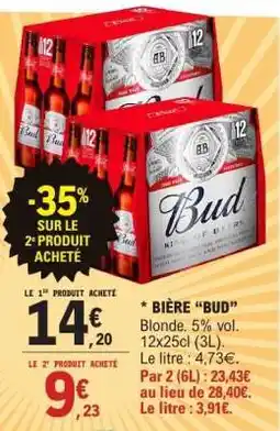 E.Leclerc Bière Bud offre