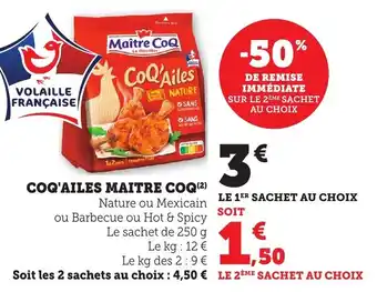 Bi1 Coq'ailes maitre coq offre